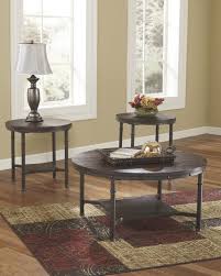4.5 out of 5 stars. T277 13 3 Pc Sandling Collection Brown Finish Legs And Wood Top Round Coffee And End Table Set