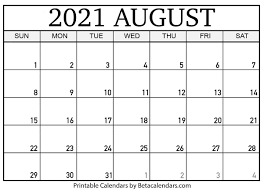 After all, it's just another way to show some excitement for the end of 2020. Free Printable August 2021 Calendar