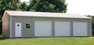 Our michigan mi prefab metal garages are available in both 14 ga or 12 ga framing. Buy A Custom 3 Car Garage At A Low Cost Free Delivery And Setup Three Car Garage Kits