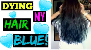 Types of blue hair dye. Dying My Hair Blue Brown To Blue Hair Color Youtube