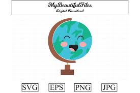 Download School Globe Kawaii Clipart Graphic By Mybeautifulfiles Creative Fabrica PSD Mockup Templates