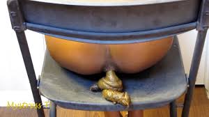 Nasty Poo on Black Chair scat solo 3 - Free Extreme Scat