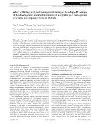 Donald is _ his business relative to his competition. Pdf When Will Integrated Pest Management Strategies Be Adopted Example Of The Development And Implementation Of Integrated Pest Management Strategies In Cropping Systems In Victoria