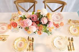 Vintage tea party table setting with decorative tea pots, dry flowers and crystal candle holders with candles. Sweet Pastel Tea Party Pretty My Party Party Ideas