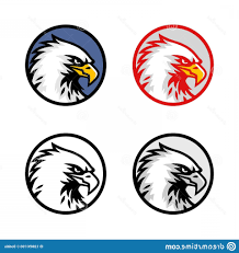 Versatile logo template with an eagle with long beak, big eyes and wide spread wings. Eagles Logo Vector