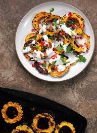 Roasted Delicata Squash Rings Hot Chip Style Delicata Squash Vegetarian Recipes Dinner Recipes