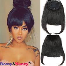 Short to long layers jagged for a sharp angled ends with a sexy front bang. Rossy Nancy 1b Brazilian Human Hair Clip In Hair Bang Full Fringe Short Straight Hair Extension For Women 6 8inch Buy Online In Qatar At Qatar Desertcart Com Productid 32245336