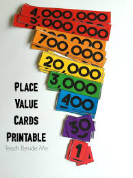 Free Place Value Cards Place Value Cards Place Values Math Place Value
