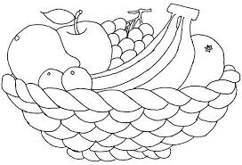 Fruit Basket Coloring Page 4 Fruit Coloring Pages Basket Drawing Fruit Basket Drawing