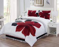 Find the warmth level that's perfect for you. Amazon Com Grand Linen 3 Piece Fine Printed Comforter Set Reversible Goose Down Alternative Bedding Twin Burgundy Red Black White Grey Home Kitchen