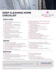 Deep Cleaning Checklist Printable Deep Cleaning Checklist Pdf