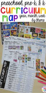 Curriculum Map Preschool Pre K And Kindergarten For The Whole Year Year Plan Month Plans And Week Plans By Theme Kindergarten Curriculum Map Kindergarten Curriculum Preschool Planning