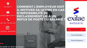 Refus d'assister à l'entretien préalable au licenciement pour inaptitude vous êtes libre de refuser d'assister à l'entretien préalable au licenciement pour inaptitude. Comment L Employeur Doit Il Motiver Sa Lettre En Cas D Impossibilite De Reclassement Lie A Un Refus De Poste Du Salarie Par Me Gregoire Hervet