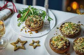 Stuffed Mushrooms Recipe Christmas Starters Tesco Real Food Recipe Vegetarian Christmas Starters Recipes Christmas Starters Recipes