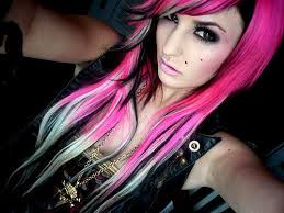 Now when you google black people with blonde hair many beautiful images are bound to come up. Audrey Kitching Pink Black Blonde Hair Scene Hair Straight Hairstyles Emo Hair