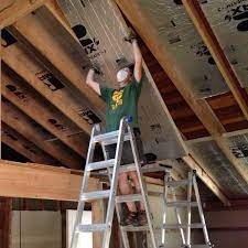 Batt insulation takes the guessing game out of installing garage ceiling insulation. Exposed Garage Ceiling Insulation Novocom Top