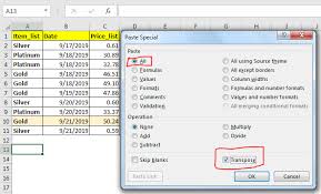 How To Switch Rows And Columns In Excel