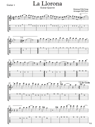 La Llorona Arranged For Easy Fingerstyle Guitar Solo