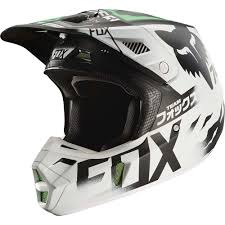Black And White Dirt Bike Helmet Fox 2017 V2 Union Le White Black Green Helmet Dirt Bike Gear Fox Racing Motocross