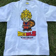 Check spelling or type a new query. Ss 18 Bape X Dragon Ball Z Dbz Baby Milo Tee Size L For Sale In Las Vegas Nv Offerup