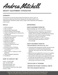 Heavy Equipment Operator Resume Samples Templates Pdf Word 2021 Heavy Equipment Operator Resumes Bot Resume Examples Heavy Equipment Operator Job Resume Samples