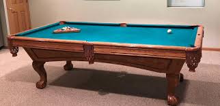 Used Brunswick Billiard Greenbriar Pool Table 2020 2 Jpg In 2020 Pool Tables For Sale Used Pool Tables Pool Table
