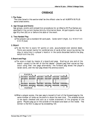 The number of players must be four or six. Official Cribbage Rules Printable Pdf Download