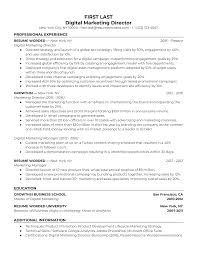 Find the best director of sales and marketing resume examples to help you improve your own resume. Digital Marketing Director Resume Example For 2021 Resume Worded
