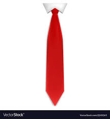 Red tie icon realistic style Royalty Free Vector Image