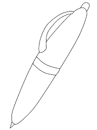 A pen is a writing instrument used to write, usually on paper. School Pen Coloring Pages Coloring Page Book For Kids