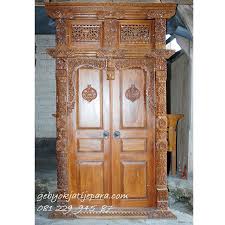 Pintu merupakan hal penting yang tidak bisa dipisahkan dalam membangun sebuah rumah. Gebyok 2 Pintu Modern Minimalis Kayu Jati Pintu Gebyok Jati Jepara
