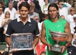 Swiatek won't rest on laurels after. Rafael Nadal Holds The French Open Trophy While Federer Holds The 2nd Place Trophy Jpg
