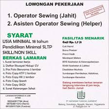 Check spelling or type a new query. Loker Jogja Jahit Terbatas Loker Kerja Terbaru 2021