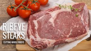 Ahat is beef rib eye steak. Trimming Whole Rib Eye Cutting Rib Eye Steaks How Its Done Right Youtube