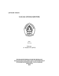 Gagal ginjal kronik (ggk) kronik (ggk) adalah salah satu penyakit tidak menular, merupakan keadaan gangguan fungsi ginjal yang bersifat menahun berlangsung progresif progresif dan irreversible(tidak dapat kembali ke ke keadaan semula). Doc Gagal Ginjal Kronik Franscisca Mellita Academia Edu
