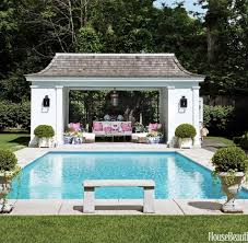 Design The Best Beautiful And Stunning Boxwood Garden Now Hallstrom Home Pool Houses Backyard Pool Pool Patio