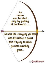 Persistence and hard work due pay off. An Arrow Is Pulled Back Life Quotes Rough Life Quotes Bow Quotes