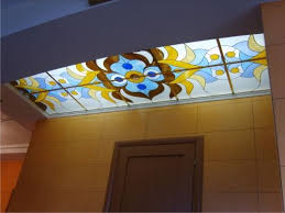 Stained Glass Ceiling Panels For Hallway A Comprehensive Guide To Installing Stained Glass Ceili Ceiling Design False Ceiling Design Ceiling Beams Living Room