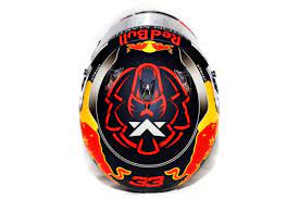 It still is based on his current design but changed the colour to orange. Helmet Design Max Verstappen 2018 Aston Martin Red Bull Racing By Jmd 3 New Pinterest Love Like4like Racin Max Verstappen Red Bull Racing Racing Helmets
