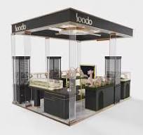 High-end jewelry kiosk design mall jewelry display booth ...