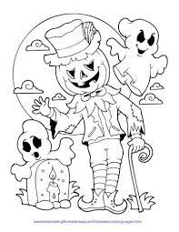 Download and print free scarecrow and pumpkin printable coloring pages. 75 Halloween Coloring Pages Free Printables Kinder Malbuch Halloween Ausmalbilder Kinder Basteln Und Malen