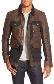Timberland Tenon Leather Twill Mixed Media Jacket Nordstrom Jackets Men Fashion Mens Jackets Casual Stylish Jackets