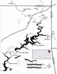Map Of Grand Lake Ok Map Of Northeastern Oklahoma, Depicting Grand Lake O' The Cherokees And...  | Download Scientific Diagram