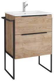 This functional tray makes an. Eviva Marina 24 Natural Oak Vanity Industrial Bathroom Vanities And Sink Consoles By Decors R Us Houzz