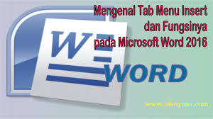 Pengertian equation pada microsoft word beserta shortcutnya. Mengenal Icon Tab Menu Insert Dan Fungsinya Pada Microsoft Word 2016