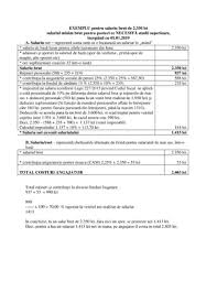 900 lei ore lucratoare in luna: Exemplu Calcul Salarii 2350 Studocu