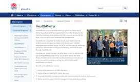 Ehealth nsw delivers innovative information and communication technology (ict) solutions across the public health system to enable excellent patient care now and into the future Nsw Health Roster Portal Page