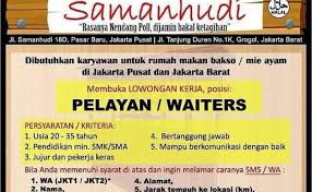 Lowongan kerja solo raya mei 2021 di pt trimitra tunas sakti (mpc indosat ooredoo) lowongan kerja klaten dan jogja mei 2021 di pt pustaka insan madani; Loker Jakarta Rumah Makan Gaji Tinggi Loker Indonesia
