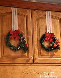 Dollar Store Christmas Wreaths In The Kitchen Debbiedoos Dollar Store Christmas Christmas Wreaths Christmas Decor Diy