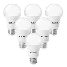 A19 Led Bulb Led Light Bulbs 100w Equivalent 11w Daylight 5000k 6 Pack Walmart Com Walmart Com